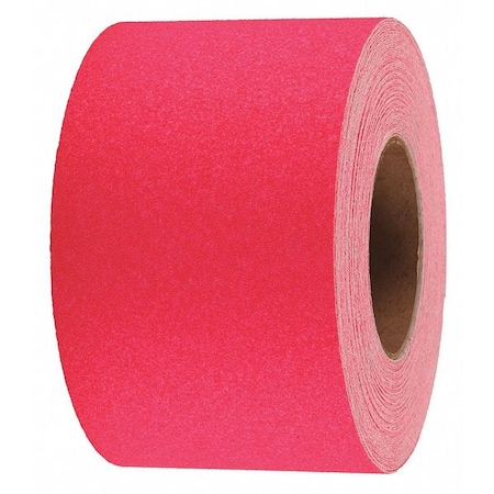 Jessup Safety Track Anti Slip Grit Tape Roll Aluminum Oxide, Adhesive: Acrylic Neon Pink, 4" W x 60 ft. L, 0.033" Thick 3385-4