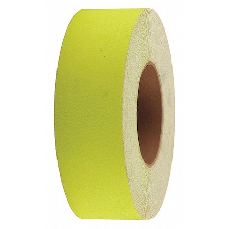 Jessup Safety Track Anti Slip Grit Tape Roll Aluminum Oxide, Adhesive: Acrylic Neon Yellow, 2" W x 60 ft. L 3390-2