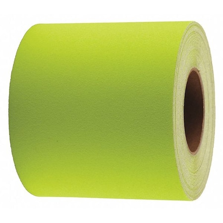 Jessup Safety Track Anti Slip Grit Tape Roll Aluminum Oxide, Adhesive: Acrylic Neon Yellow, 6" W x 60 ft. L 3390-6
