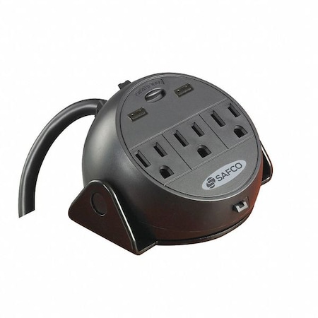 Safco Power Module w/USB 2078BL
