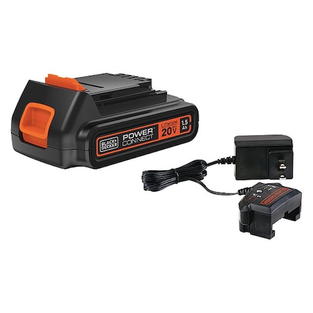 Black & Decker 20V MAX* Lithium Ion Battery + Charger LBXR20CK