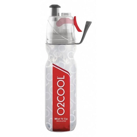 Treva/O2Cool Mist N Sip Insulated, 20oz Bottle, Red HMCDP07 RED