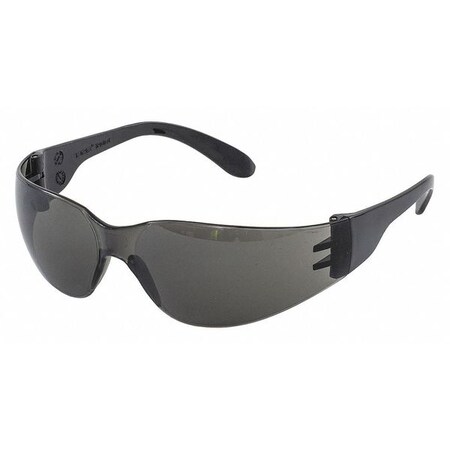 Deltaplus SLICK, Safety Glasses, Hydrophobic, Oleophobic, Anti-Scratch, Gray Lens, Black Frame 17450