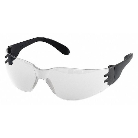 Deltaplus SLICK, Safety Glasses, Hydrophobic, Oleophobic, Anti-Scratch, Clear Lens, Black Frame 17451