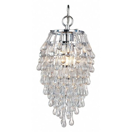 Afelem Crystal Teardrop Mini Chandelier 4950-1H