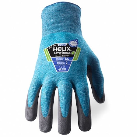 Hexarmor Safety Gloves, Cut Level A4 , Nitrile , Smooth , 2XS 1 PR 3055-XXS (5)