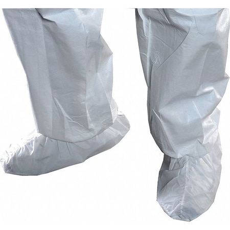 Alpha Pro Tech Disposable Shoe Covers, White, Slip Resistant Sole: Yes , M SH-E1715-BH