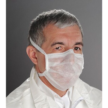 Mvt Disposable Procedural Face Mask, Universal, White, 500PK 9240