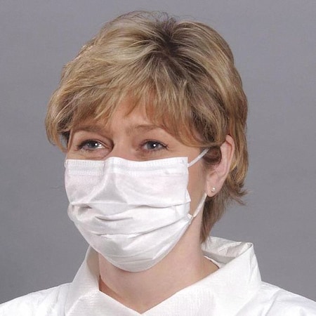 Coolone Disposable Face Mask, White, Universal, 500 PK WH 1155