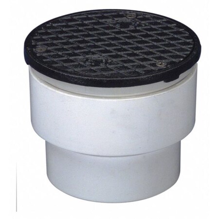 Zurn Floor Cleanout, Adjustable 3x4", SW, PVC, CI CO2453-PVC