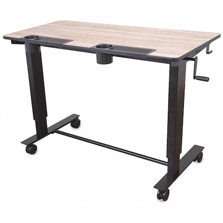 Luxor Two-Student Standing Desk with Crank Handle Sit Stand Desk, w/Crank Handle, 2 Student, 24" D X 2-STUDENT-C