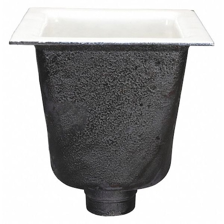 Zurn Square Dome Strainer, Cast Iron, ABS, 3", No-Hub FD2377-NH3