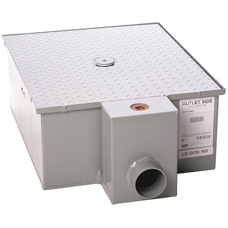 Zurn Low Grease Trap, Flow Control 20 gpm GT2701-20-3NH