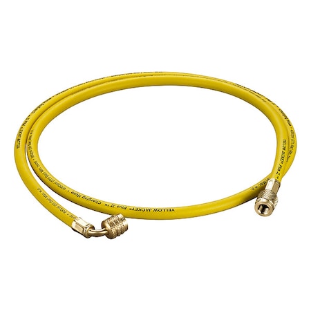 Yellow Jacket Hose, 7 ft Overall L., Yellow, Nylon 30660