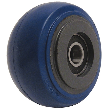 Zoro Select Caster Wheel, 4"dia, 400 lb, Blue SWB-0420-08