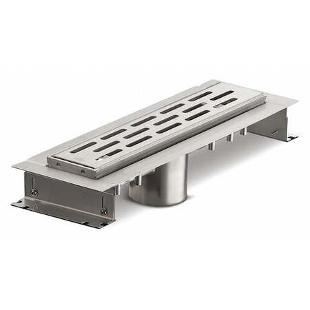 Zurn Linear Shower Drain, stainless steel, 2", No-Hub ZS880-12