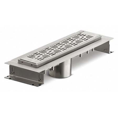 Zurn Linear Shower Drain, stainless steel, 2", No-Hub ZS880-12-BW