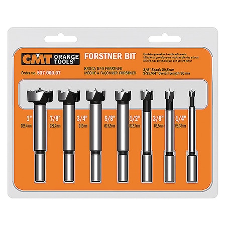Cmt Forstner Bit, Set, 7pcs. 537.000.07