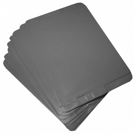 Durham Mfg Plastic Dividers, Gray, 12 PK 097-95