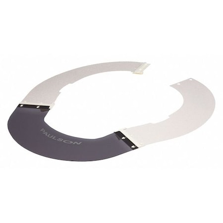 Paulson Sun Shield, For Use With BullardÂ® #3000 Front-Brim Cap Hardhat White A-S5-B