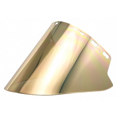 Paulson Faceshield, Metalized, Gold/Clr, Poly IM20-GHC6F