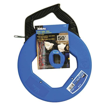 Ideal Fish Tape, 3/16 In x 50ft, Stainless Steel 31-090