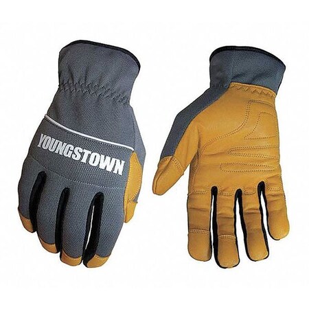 Youngstown Glove Co HybridPlus 3DPattern Gloves, GryTan, XL, PR 12-3180-70-XL