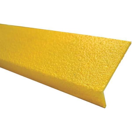 Sure-Foot Fiberglass Nosing MED Grit, 3"x24", Yellow 9N12003X002408M