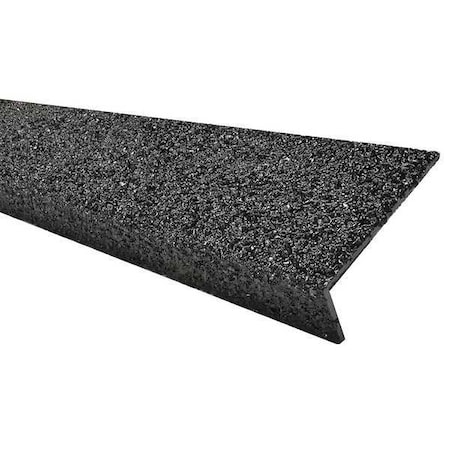 Sure-Foot FRP Stair Nosing, Black, 36in W, Fiberglass, 9N12003X003619H 9N12003X003619H