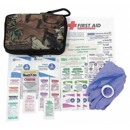 Physicianscare Outdoor First Aid Fabric, 25 Person 90457