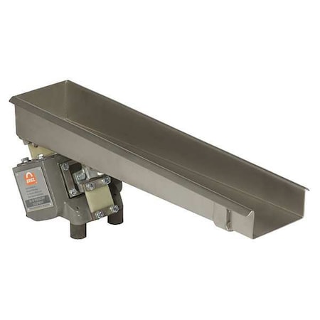 Eriez Vibratory Feeder, 4 in. W x 20 in. L, Flat 15A