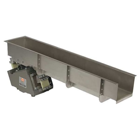 Eriez Vibratory Feeder, 10 in W x 38 in L, Flat 46C