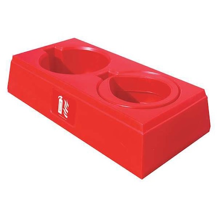 Flamefighter Fire Extinguisher Stand, PE Plastic, For Tank Weight 10 to 20 lb JFP02