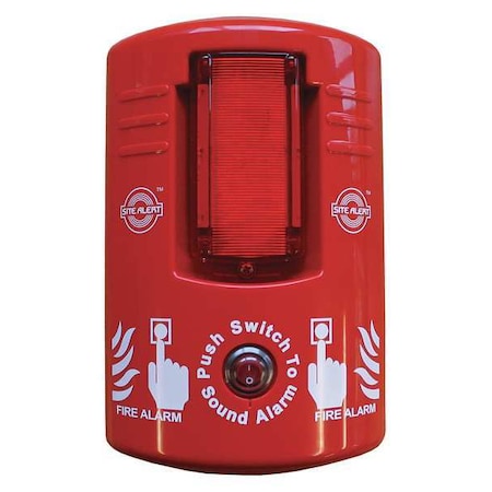Flamefighter Electronic Alarm with Strobe Light, 60, Metal, Bracket Mount JHSA1