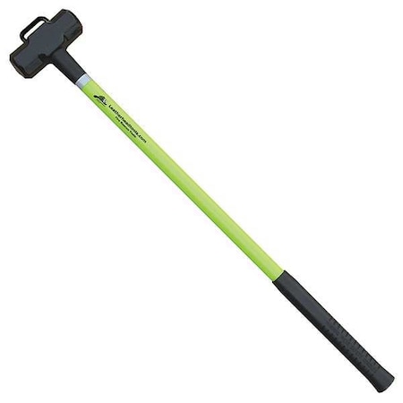Leatherhead Tools Sledge Hammer, 36" Lime Fiberglass Handle, 8 lb. Head SLL-8-36HM