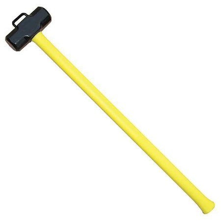 Leatherhead Tools Sledge Hammer, 36" Yellow Fiberglass Handle, 8 lb. Head SLY-8-36HM