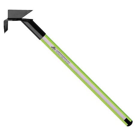 Leatherhead Tools Drywall Hook, 6 ft. Dog Bone Pole, HiViz Lime DBL-6DH-B