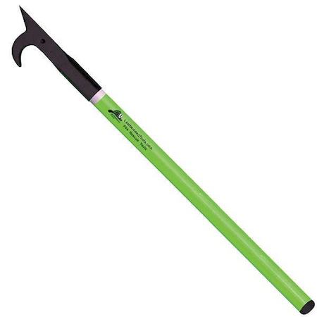 LEATHERHEAD TOOLS American Hook, 4 ft. Pro-Lite Pole, HiViz Lime PLL-4AH-B