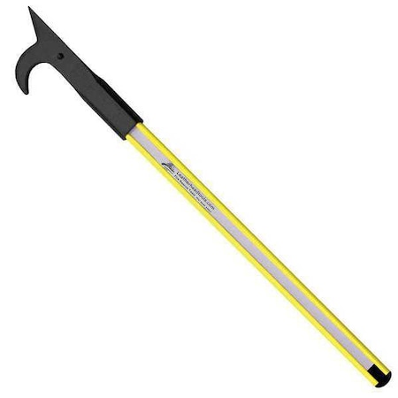 Leatherhead Tools American Hook, 12 ft. Dog Bone Pole, HiViz Yellow DBY-12AH-B