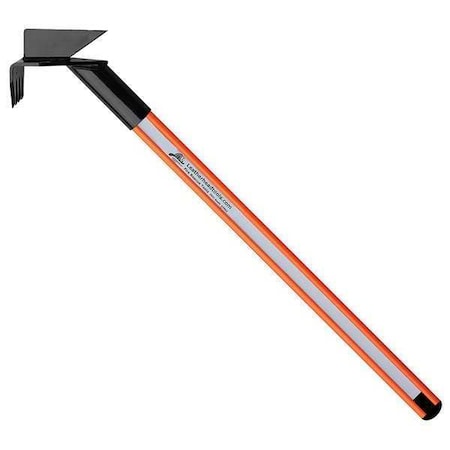 Leatherhead Tools Drywall Hook, 12 ft. Dog Bone Pole, HiViz Orange DBO-12DH-B