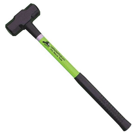 Leatherhead Tools Sledge Hammer, 24" Lime Fiberglass Handle, 6 lb. Head SLL-6-24