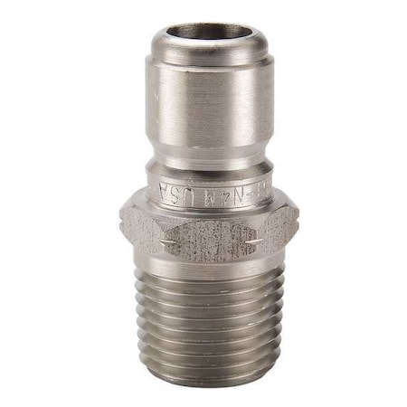 Parker Hydraulic Quick Connect Hose Coupling, 303 Stainless Steel Body, Ball Lock, 3/4"-14 Thread Size SST-N6M