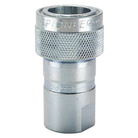 PIONEER Hydraulic Quick Connect Hose Coupling, Steel Body, Sleeve Lock, 3/4"-14 Thread Size, 4000 Series 4050-5