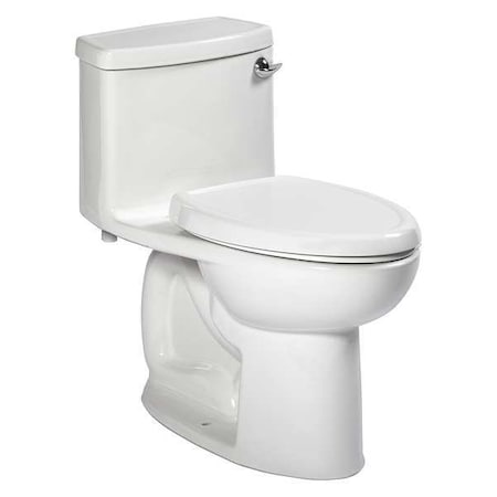 AMERICAN STANDARD Tank Toilet, 1.28 gpf, Gravity Fed, Floor Mount, Elongated, White 2403813.020
