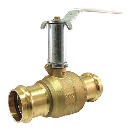 Milwaukee Valve 3/4" Press Brass Ball Valve Inline UPBA-481B -  34