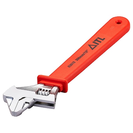 Itl 1000V Insulated Adjustable Hammerhead Wrench, 12" 03015