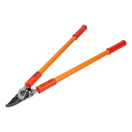 Itl Long Arm Tree Pruner, 1-1/2 in Cut Cap, Steel 2-1/2 in L Blade, Fiberglass Handle, Rubber Grip 00172