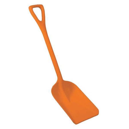 Remco Hygienic Square Point Shovel, Polypropylene Blade, 23 1/2 in L, Orange 69817