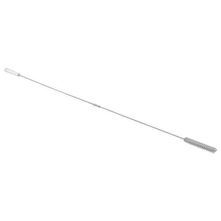 Vikan Tube and Valve Brush, Medium, 5 1/4 in L Handle, 6 1/4 in L Brush, White, Polypropylene 53865