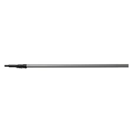 Vikan 74" to 237" Threaded Extension Handle, 1 1/4 in Dia, Gray, Fiberglass 2977